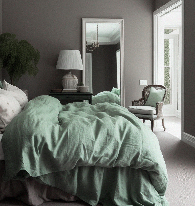 100% linen sheets set