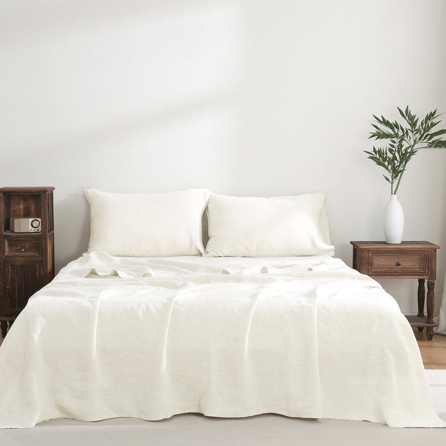 Linen Bedding Sets | 100% Flax Linen Bed Sheets Set – Triton Linen